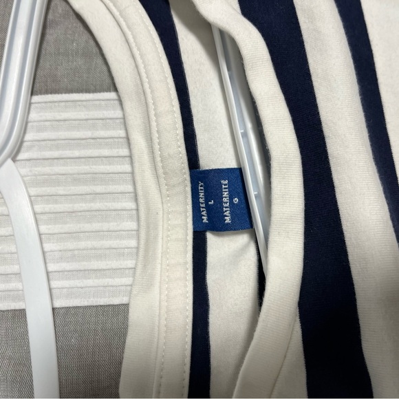 Bodycon Striped Maternity Dress - Picture 3 of 3